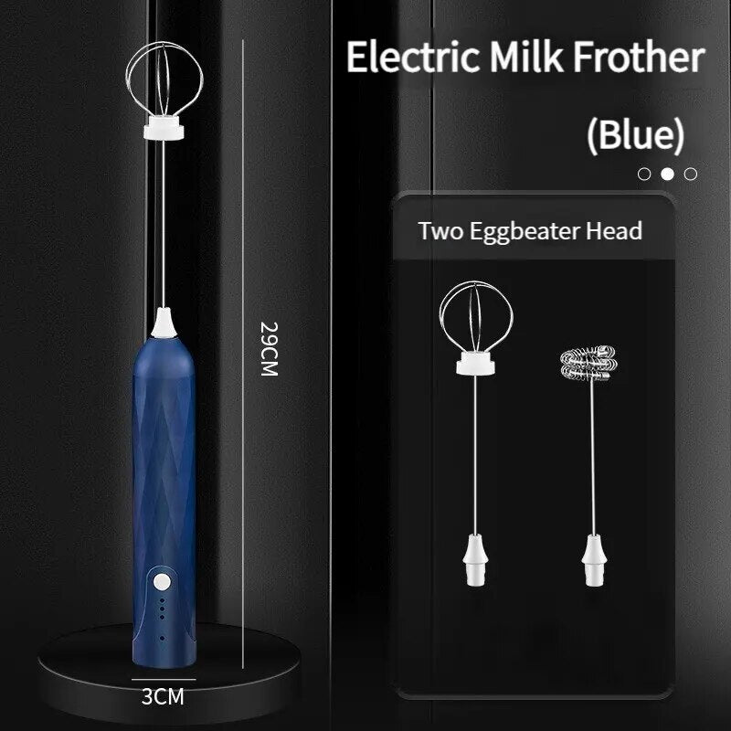 3-Speed USB Rechargeable Handheld Mixer & Milk Frother