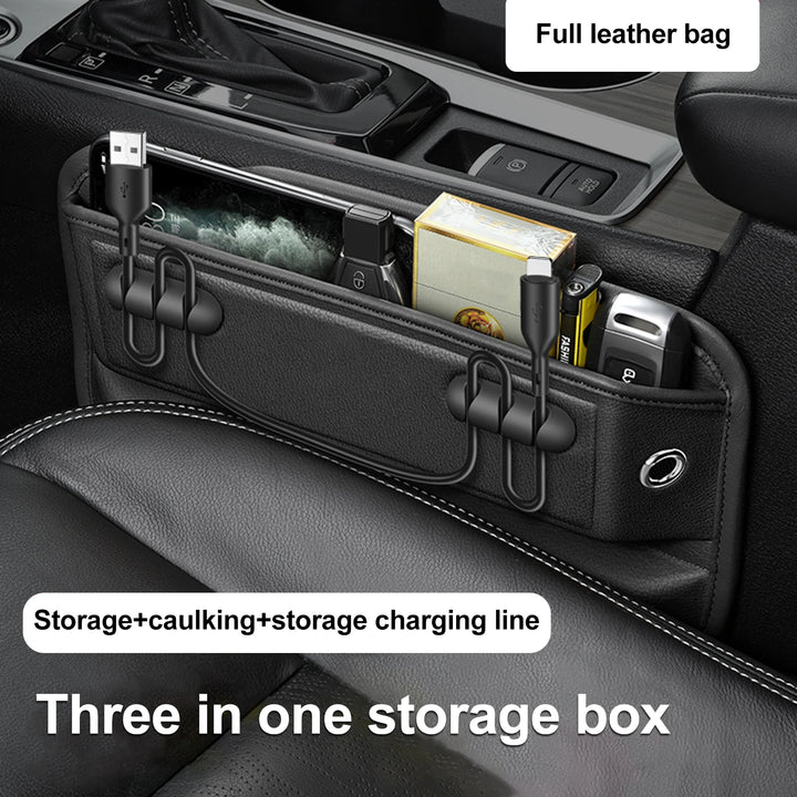 Universal Leather Car Seat Gap Organizer