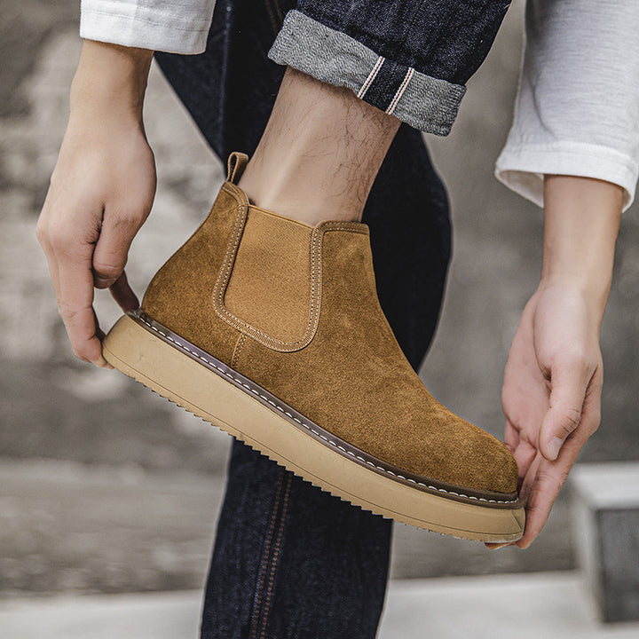 Men's Casual Leather Chelsea Boots