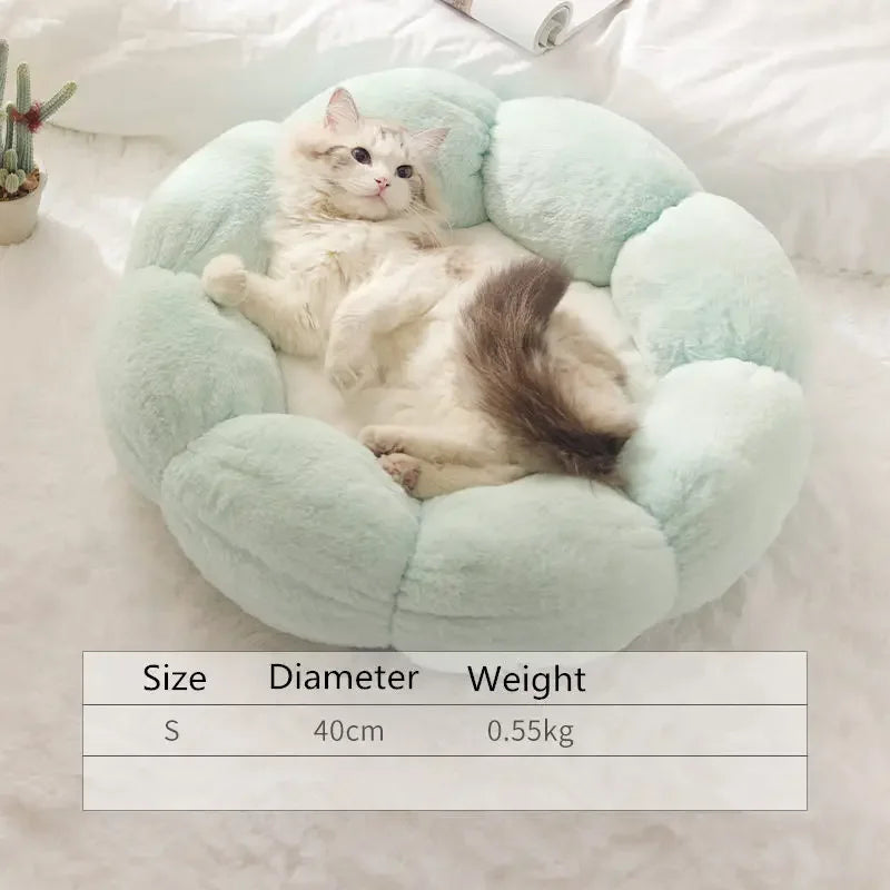 Cute Round Flower Pet Bed