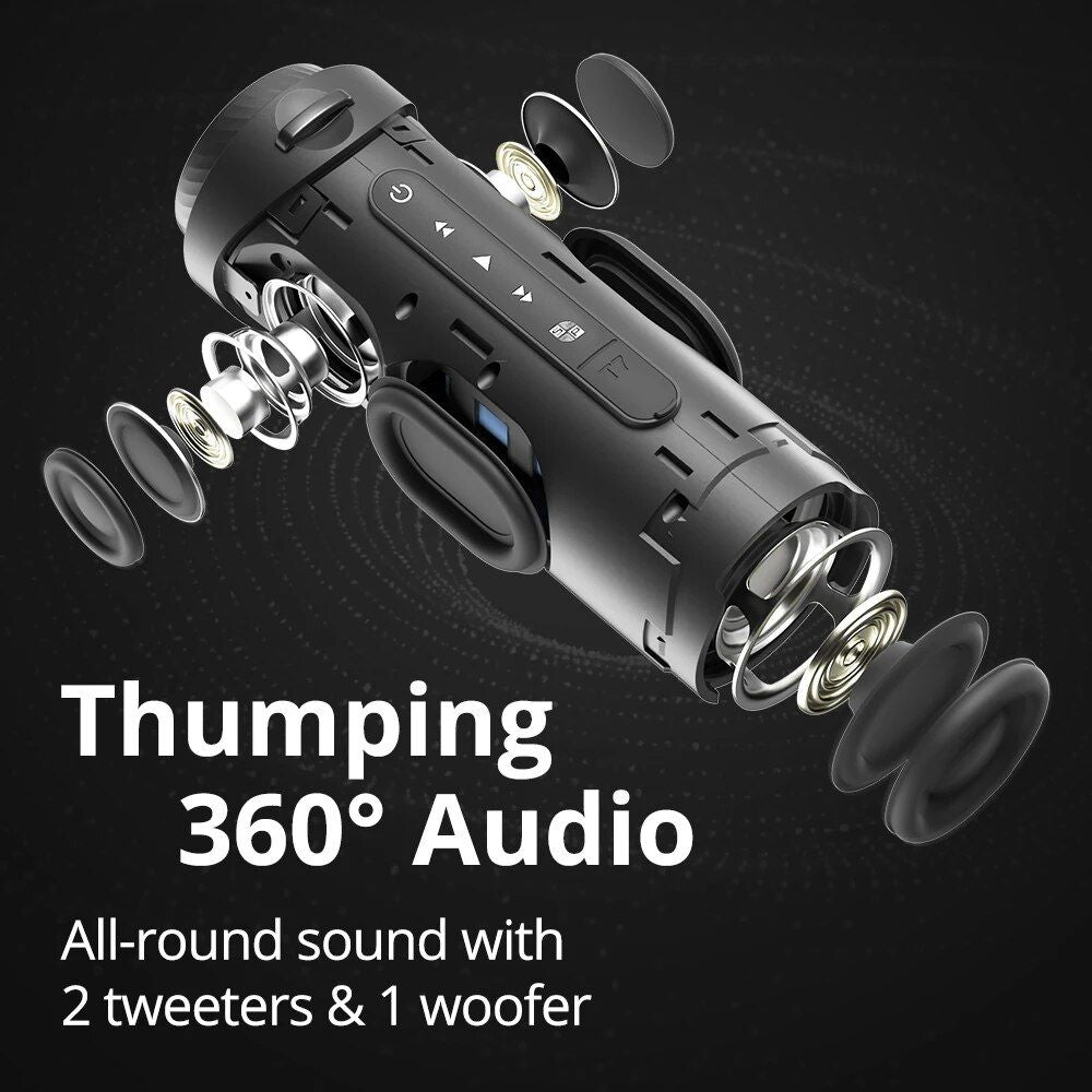 Portable 360° Surround Sound Bluetooth Speaker