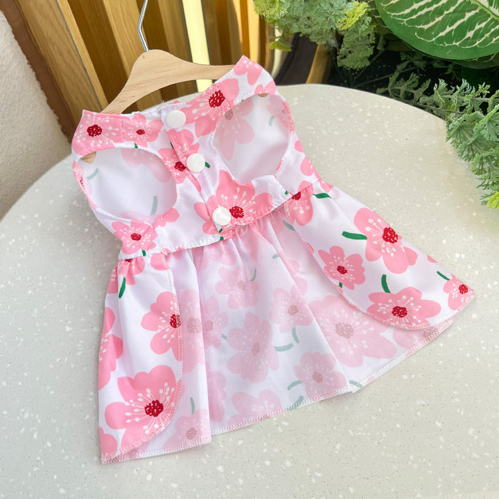 Spring Summer Bowknot Dog Dress