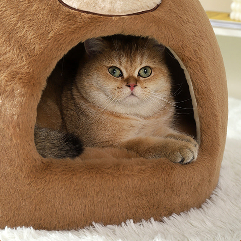 Cozy Comfort Pet Cave Bed for Cats and Small Dogs