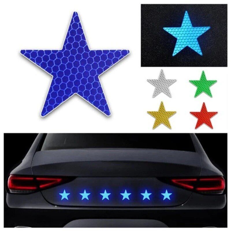 Star-Shaped Reflective Safety Stickers