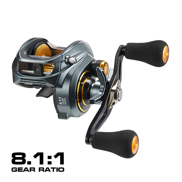 300 Low Profile Baitcasting Reel - 15KG Max Drag, 8+1 Bearings