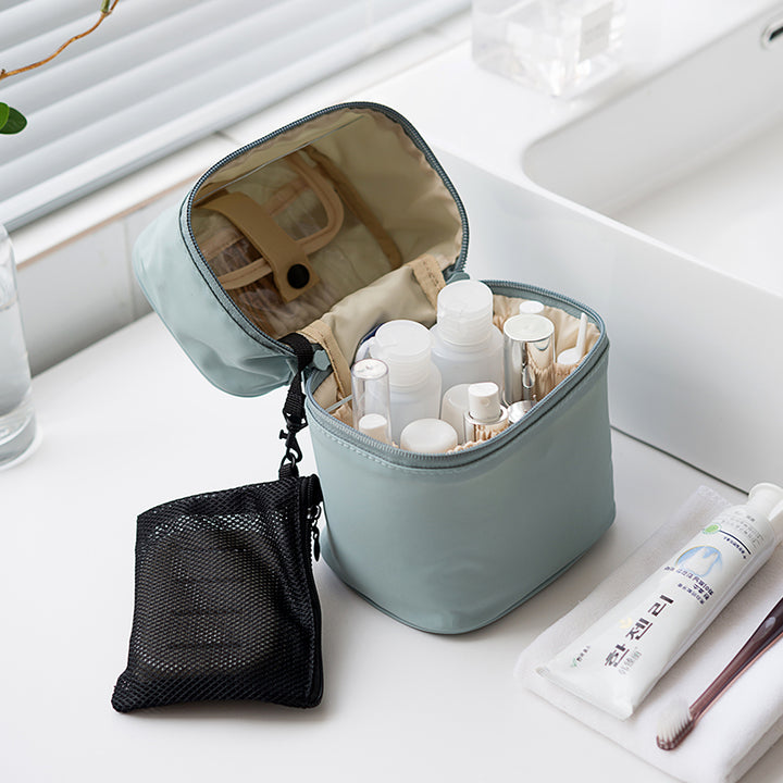 Cylindrical Makeup Storage Bag