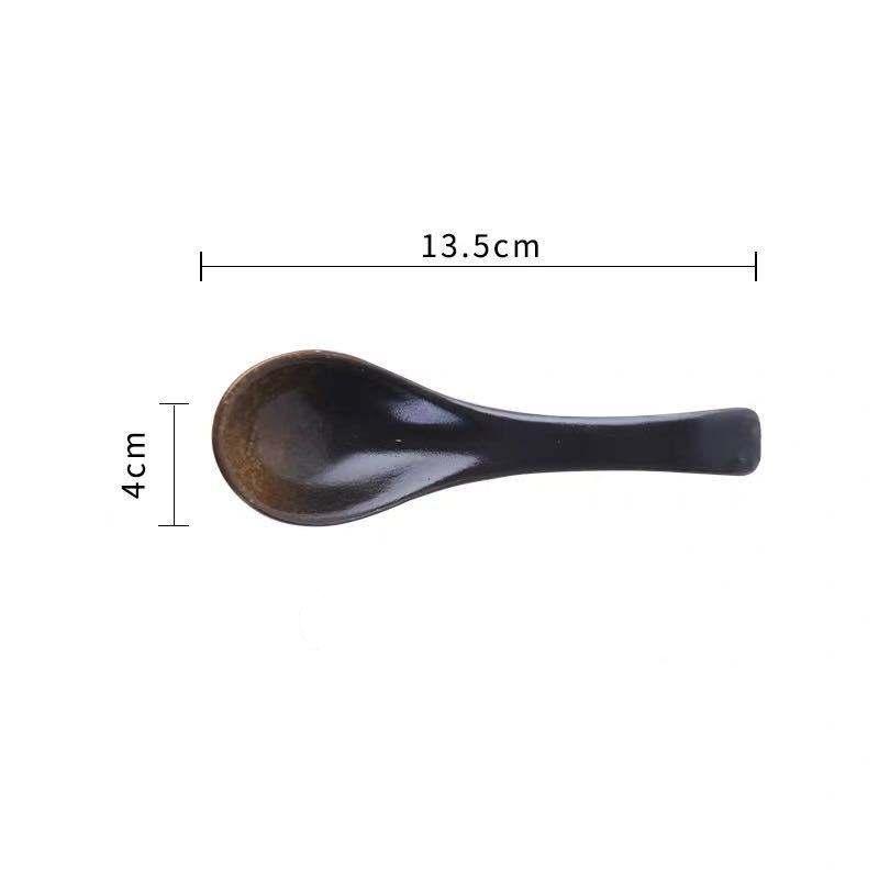 Japanese Ceramic Soup Spoon