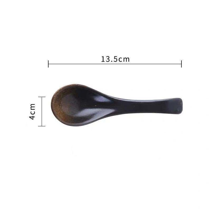 Japanese Ceramic Soup Spoon