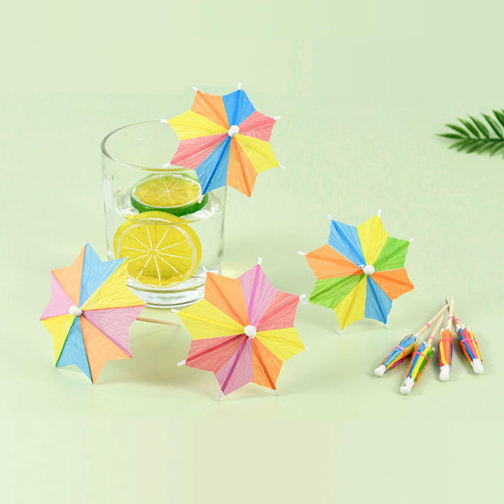 Paper Umbrella Cake Toppers