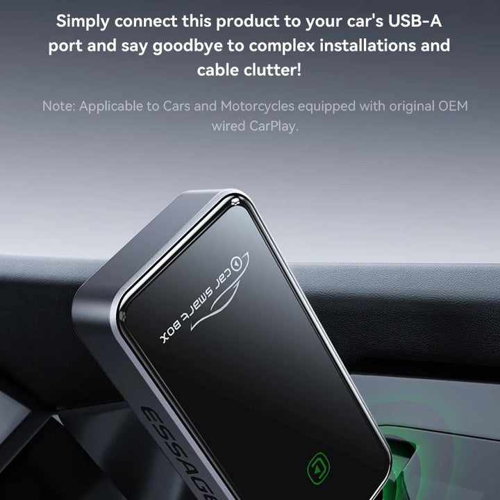 USB-A Wireless CarPlay Adapter for iPhone