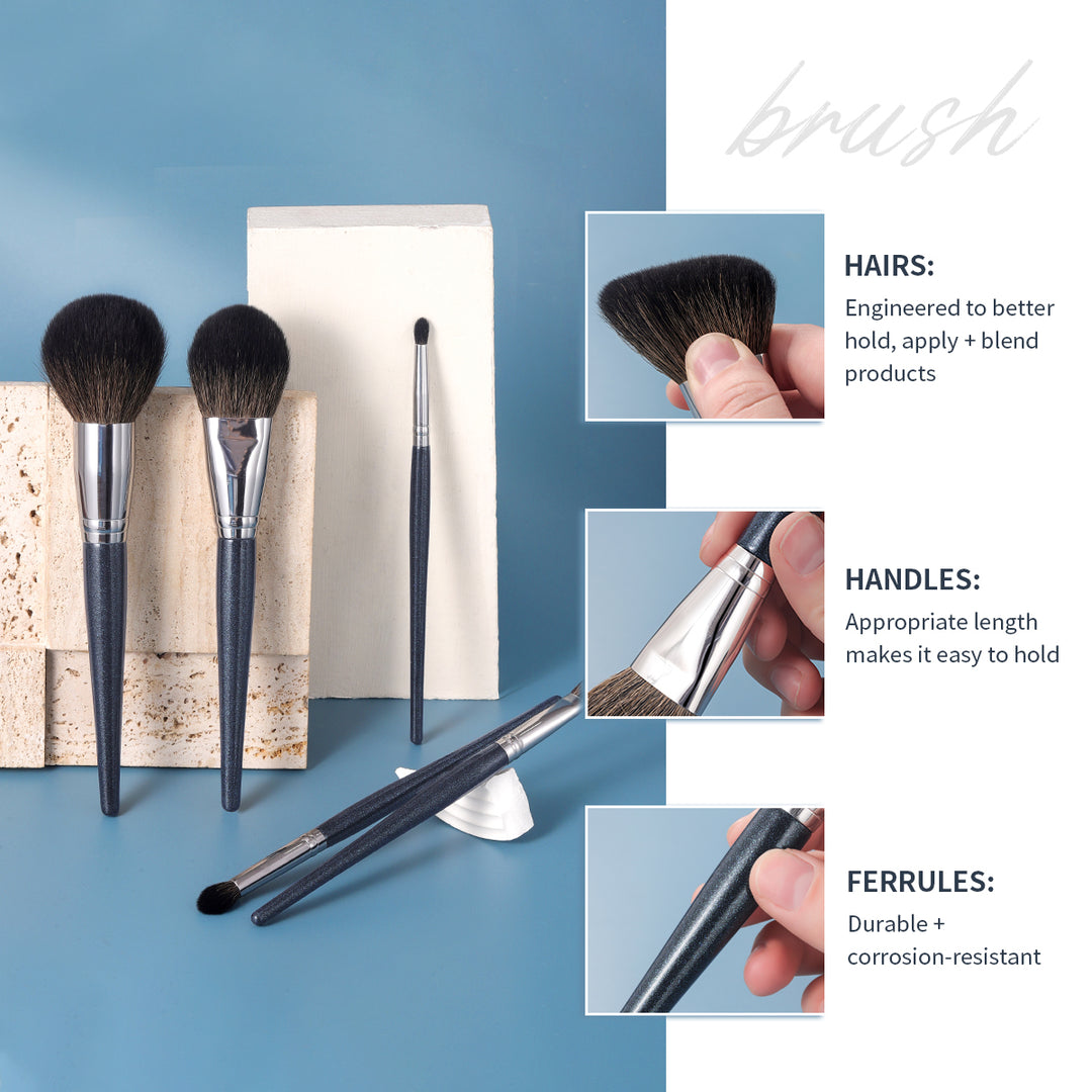 11-Piece Essential Makeup Brush Set for Flawless Application