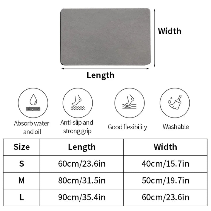 Diatomite Bathroom Mat