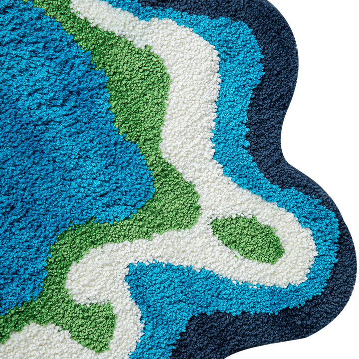 70s Retro Psychedelic Tufted Rug