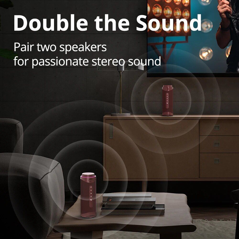 Portable 360° Surround Sound Bluetooth Speaker