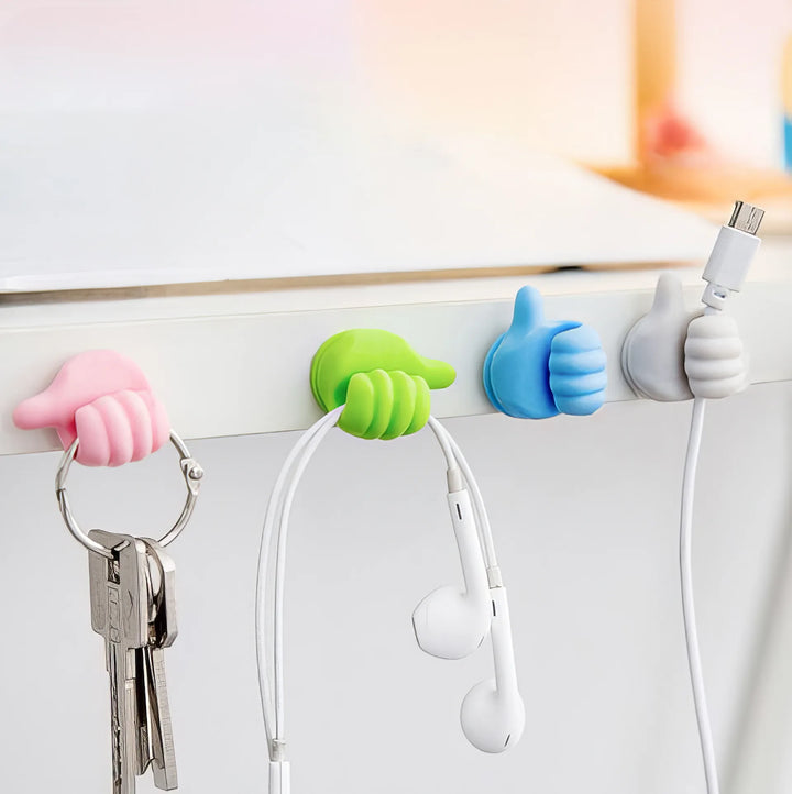 Hand-shaped Rubber Holder - Multi-Functional Self-Adhesive Mini Hooks