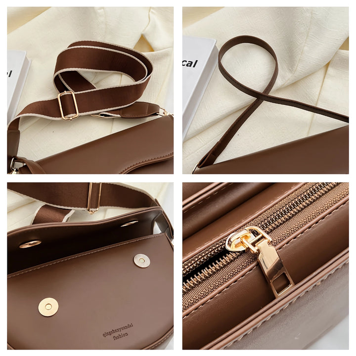 Summer Chic Leather Chain Shoulder Crossbody Bag for Women