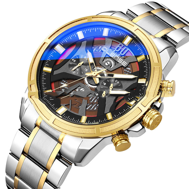 Men's Watch Quartz Multifunction Analog