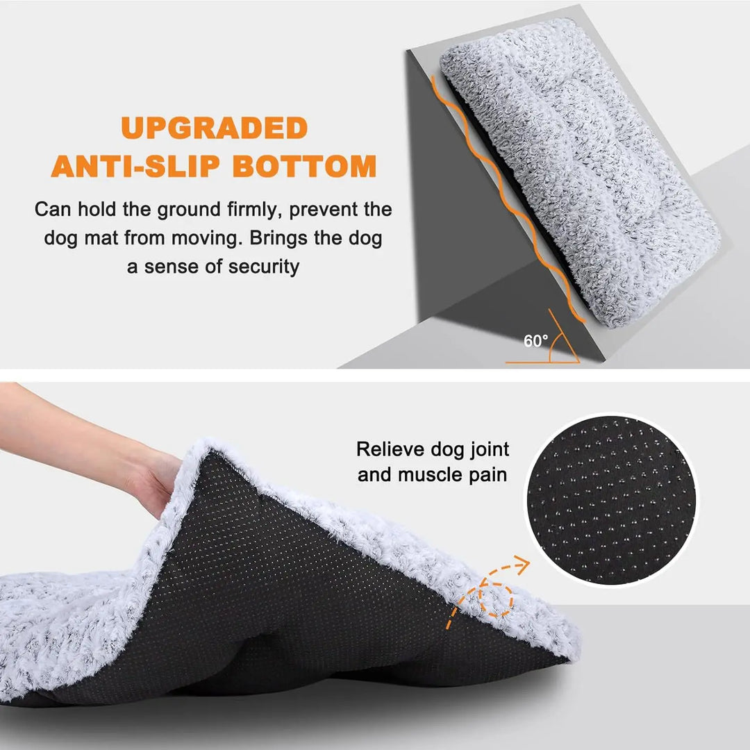 Washable Deluxe Plush Dog Bed