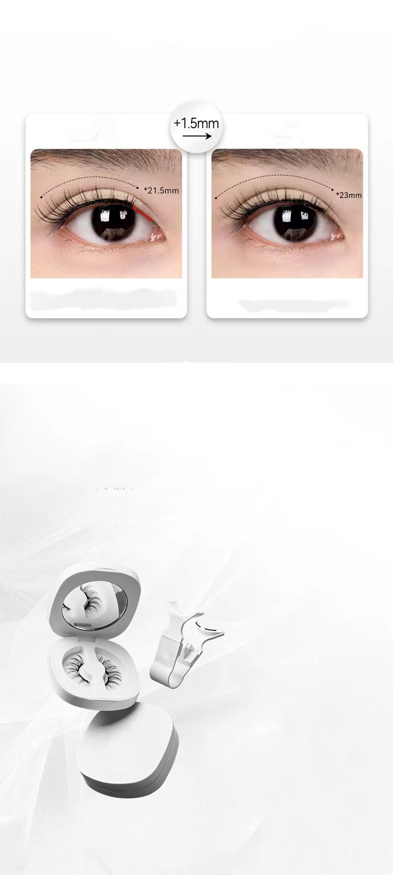 Widened Eyelash Soft Magnetic Suction