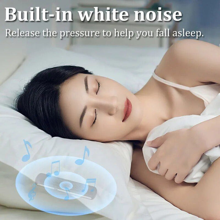 Wireless Bone Conduction Bluetooth Speaker; Under Pillow Music Box with Built-in White Noise for Improved Sleep