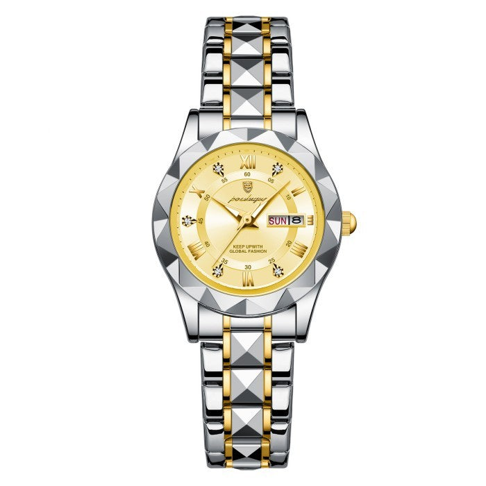 Waterproof Women's Luminous Dual Calendar Watch