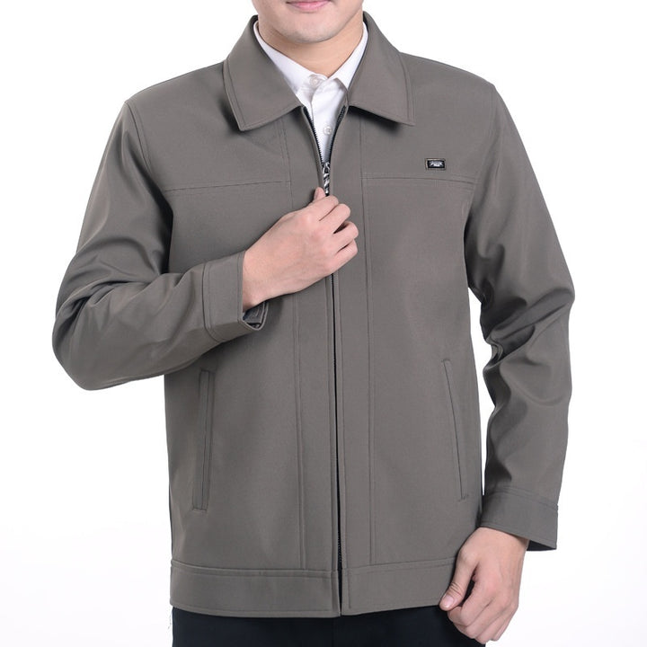 Middle-aged Men's Casual Jacket Autumn Outerwear Top