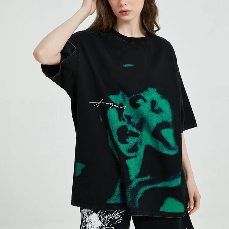 Oversized Soulmate Shadow Hip Hop T-Shirt