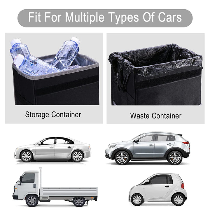 Foldable Waterproof Car Trash Can & Interior Organizer