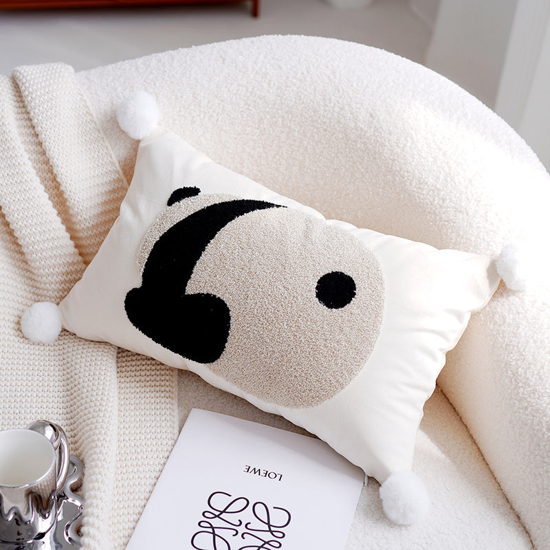 Cute Panda Children's Pillow Set With Nordic Minimalist Ins Style