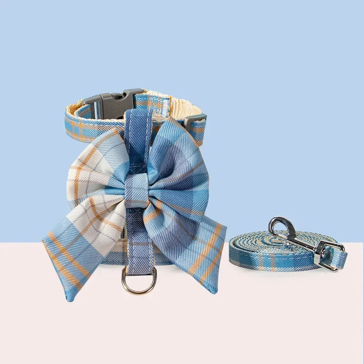 Cute Pet Harness with Bowknot and Traction Rope