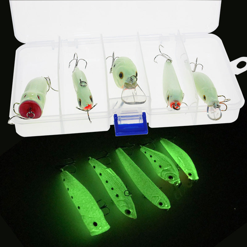 3D Fluorescent Simulation Submerged Luminous Hard Bait Fishing Gear