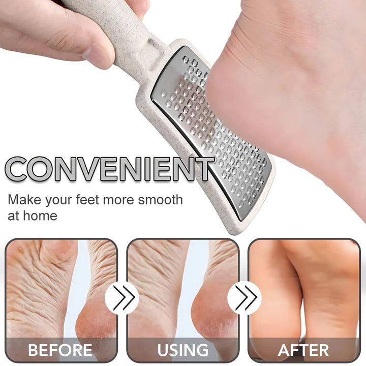 Stainless Steel Foot File Callus Remover with Dead Skin Storage