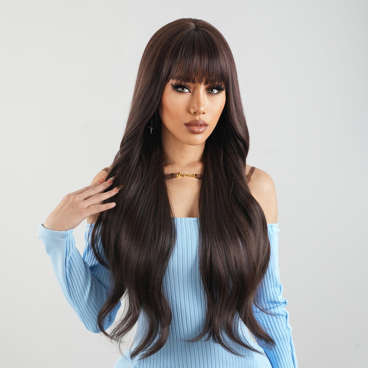 Qi Bangs Simulation Woven Chemical Fiber Wig