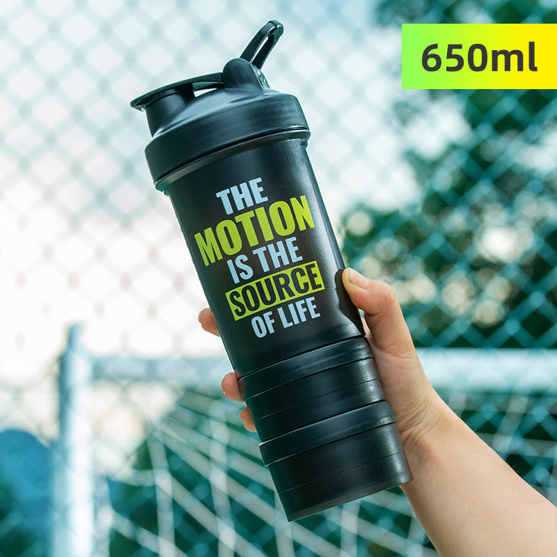 Portable Protein Shaker Bottle