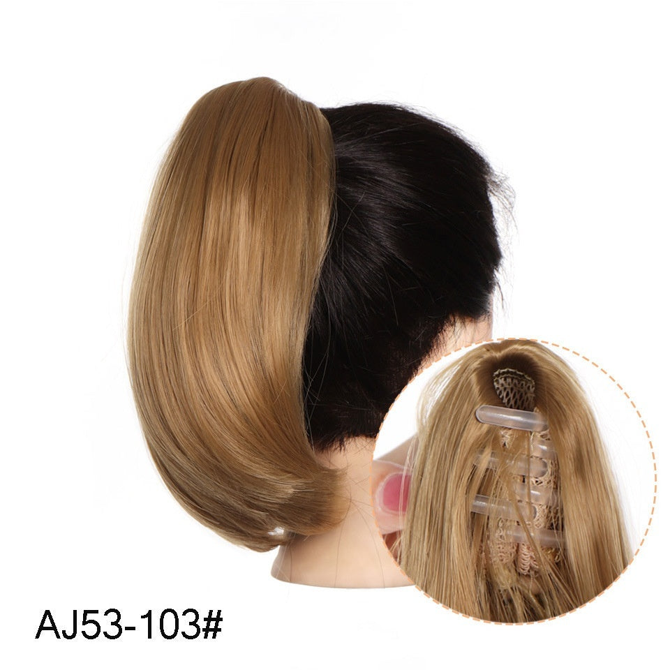 Wig Ponytail Women's Clip-on Short Inner Buckle