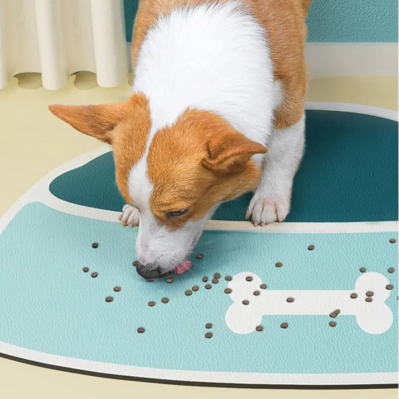 Absorbent Pet Feeding Mat for Dogs and Cats