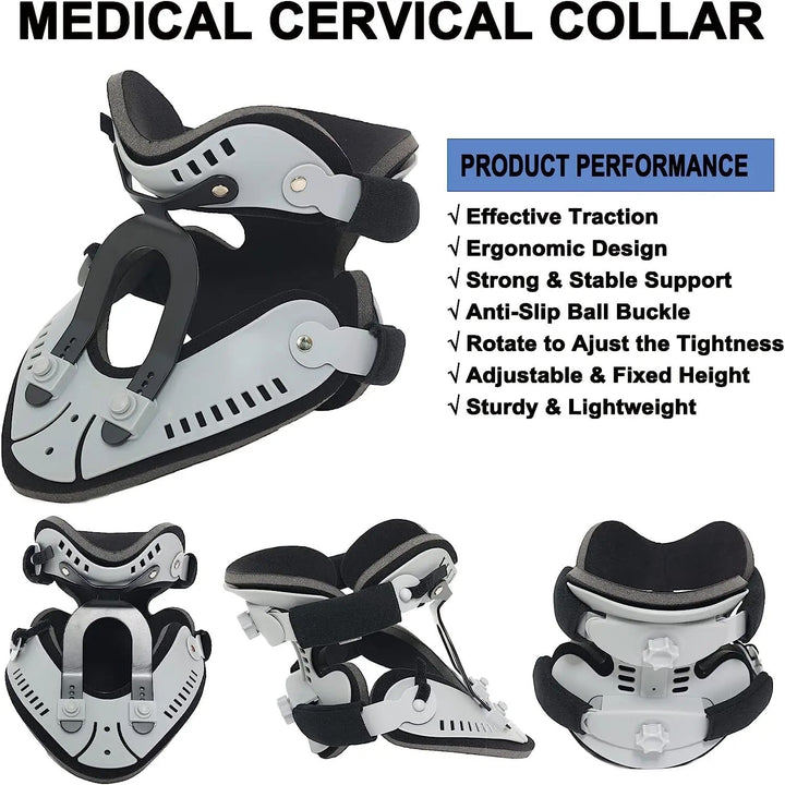 Adjustable Orthopedic Cervical Collar - Neck Support & Pain Relief Brace