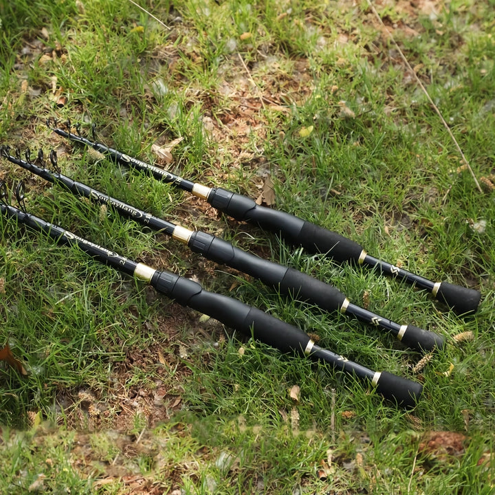 Ultralight Telescopic Spinning Fishing Rod - Carbon Fiber