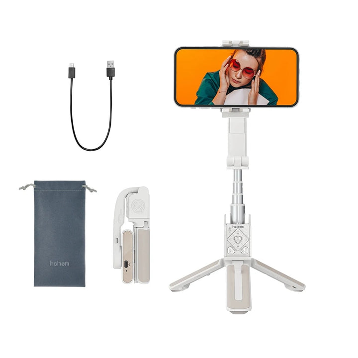 Multi-Function Smartphone Gimbal Stabilizer with Selfie Stick, Tripod & Remote Control