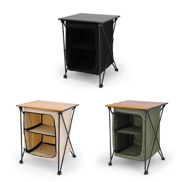 Compact 2-in-1 Outdoor Folding Table & Storage Box