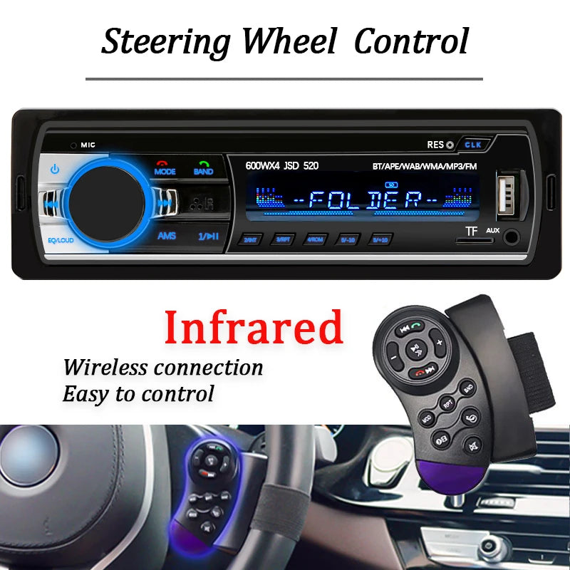 1 Din Car Stereo MP3 Player