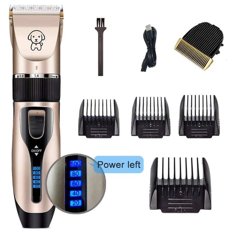 Pet Hair Trimmer and Grooming Kit