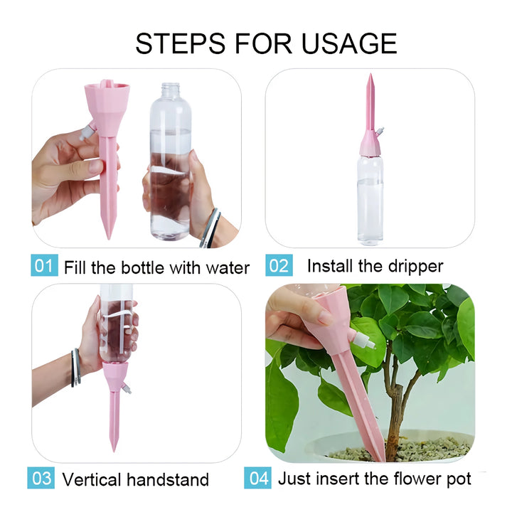 Adjustable Drip Irrigation Spikes for Potted Plants