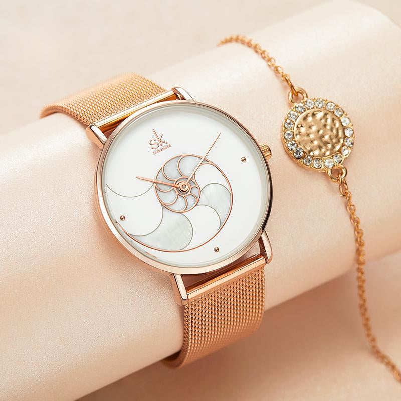 Ladies Quartz Watch Ladies Mesh Bracelet