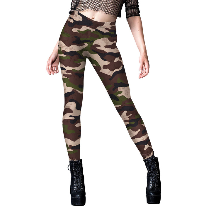 Women's Fashion Camouflage Digital Printing Sweatpants