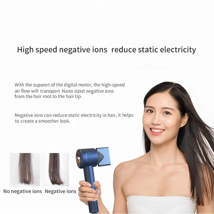 220V Leafless Personal Hair Dryer with Negative Ion Styling Tool