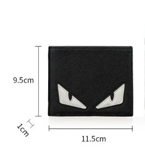 Men's Short Cross-stitch Wallet