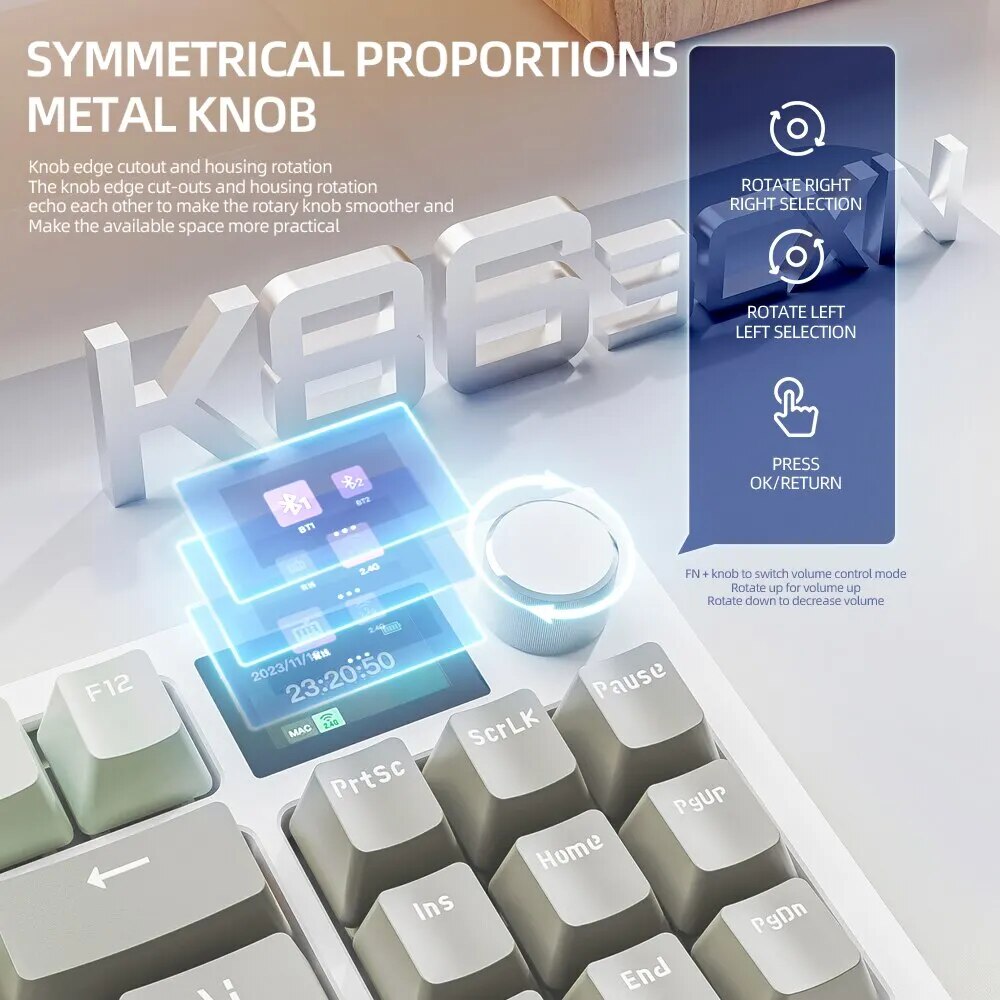 Wireless Hot-Swappable Mechanical Keyboard: Enhanced Typing & Gaming Experience