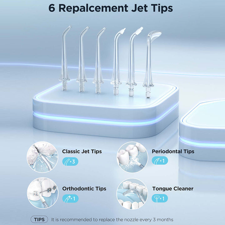 Portable 5-Mode Water Flosser with USB Type-C Charging and 300ML Tank