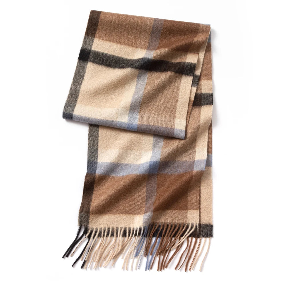 Luxury Cashmere Scarf with Tassels - Stylish Wrap and Shawl